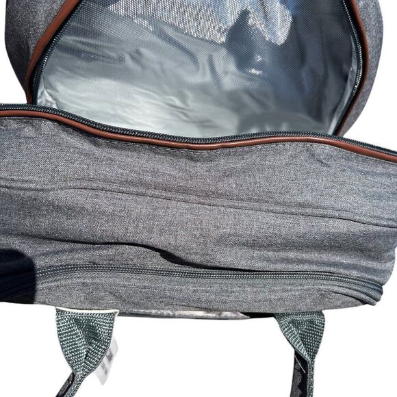NWT! ALLCAMP Gray Outdoor Picnic Backpack for 2 People - Picture 8 of 10